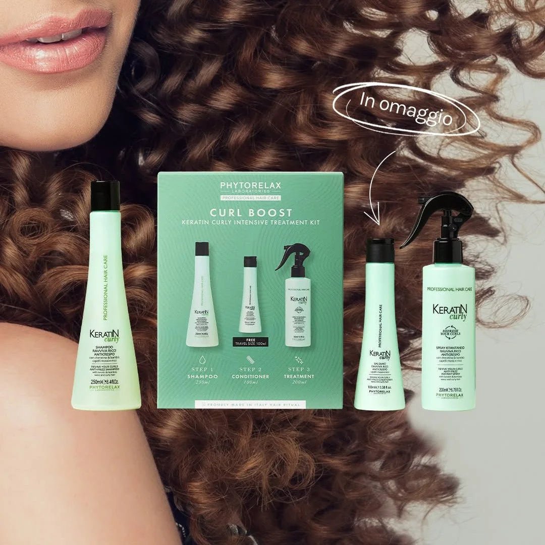 PHYTORELAX Phytorelax Keratin Curly Voordeelverpakking – Bamboe – 700ml | MISTER33.COM