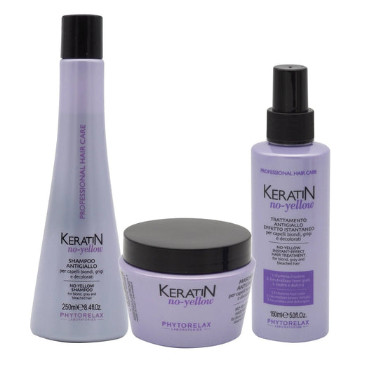 PHYTORELAX Phytorelax Keratin No-Yellow Haarverzorging Voordeelverpakking – 650ml | MISTER33.COM