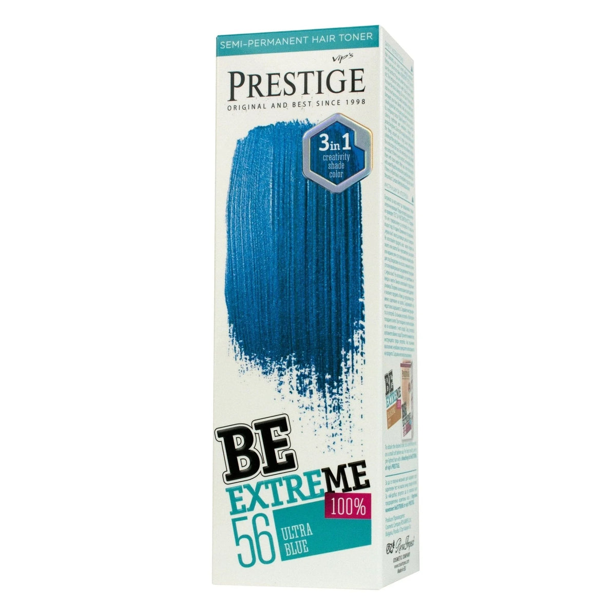 Prestige Semi-Permanente Blauwe Haarverf Set Ultra Blue – doosje kleuring