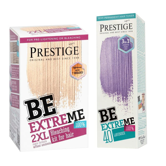 PRESTIGE Prestige Semi-Permanente Paarse Haarverf Set Lavender – 2 x 100ml | MISTER33.COM