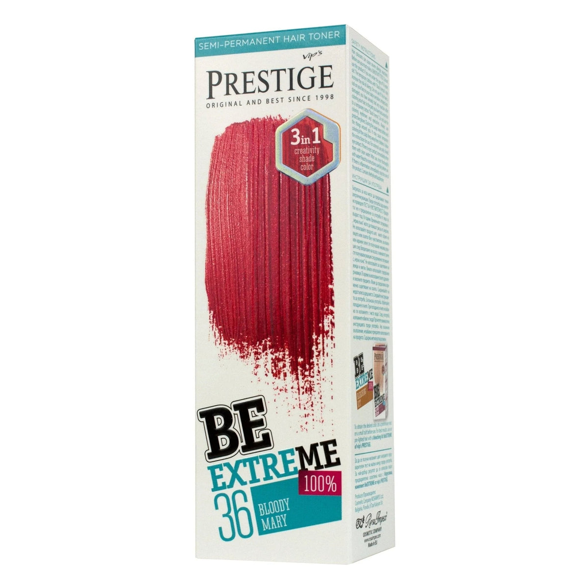 Prestige Semi-Permanente Rode Haarverf Set Bloody Mary – doosje kleuring