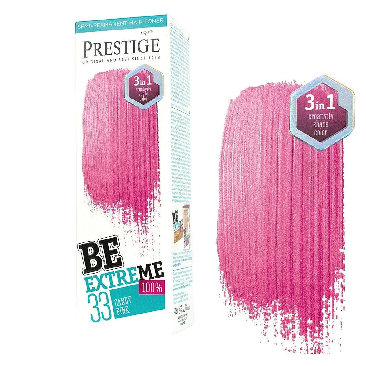 Prestige Semi-Permanente Roze Haarverf Set Candy Pink – kleuring en kleurresultaat