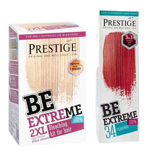 PRESTIGE Prestige Semi-Permanente Roze Haarverf Set Flamingo – 2 x 100ml | MISTER33.COM