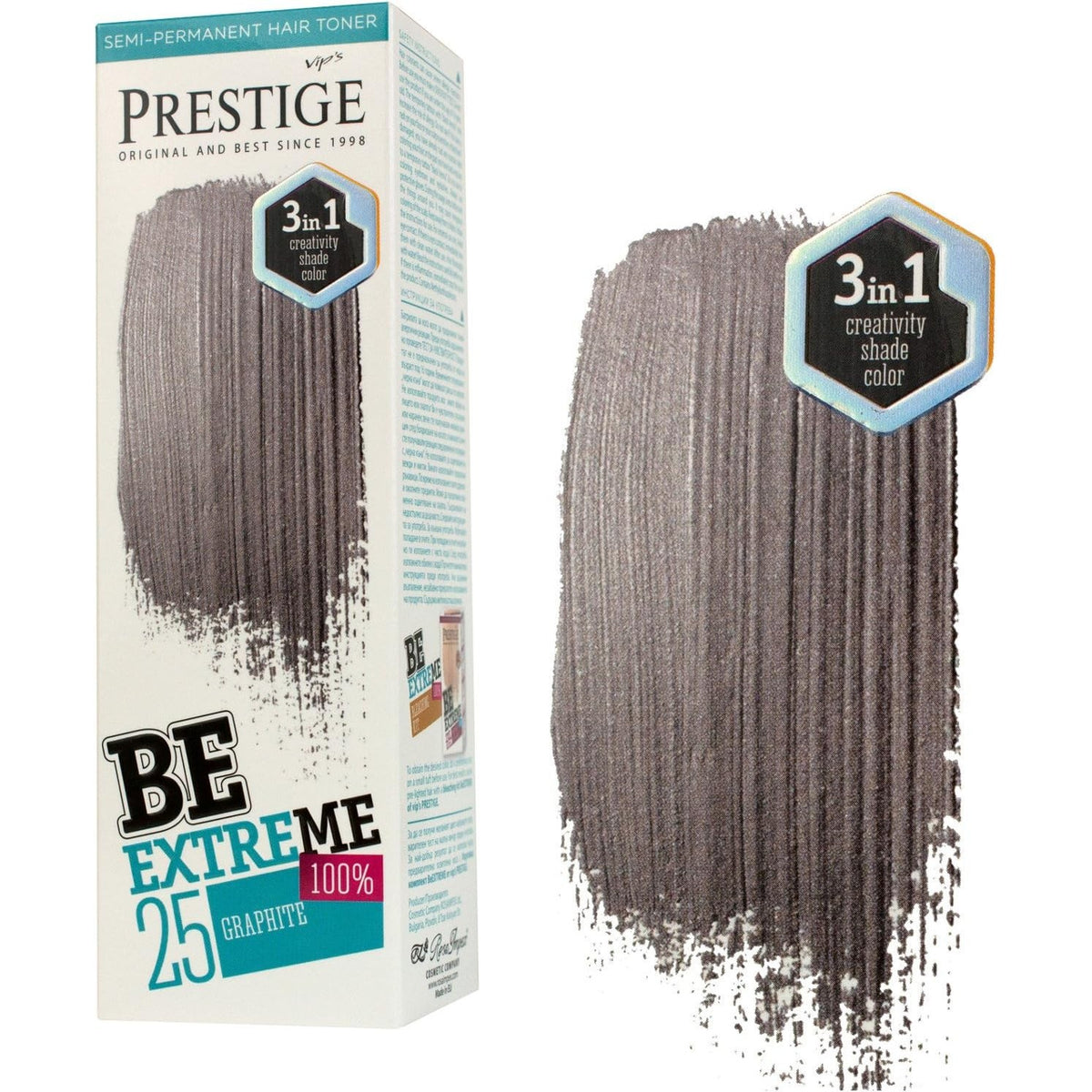 Prestige Semi-Permanente Haarkleuring – tint Graphite