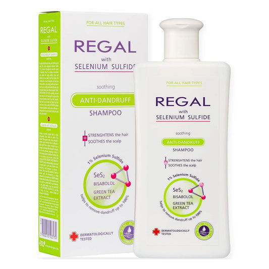 Regal Shampooing Antipelliculaire Sélénium – Tous Types de Cheveux – 200ml