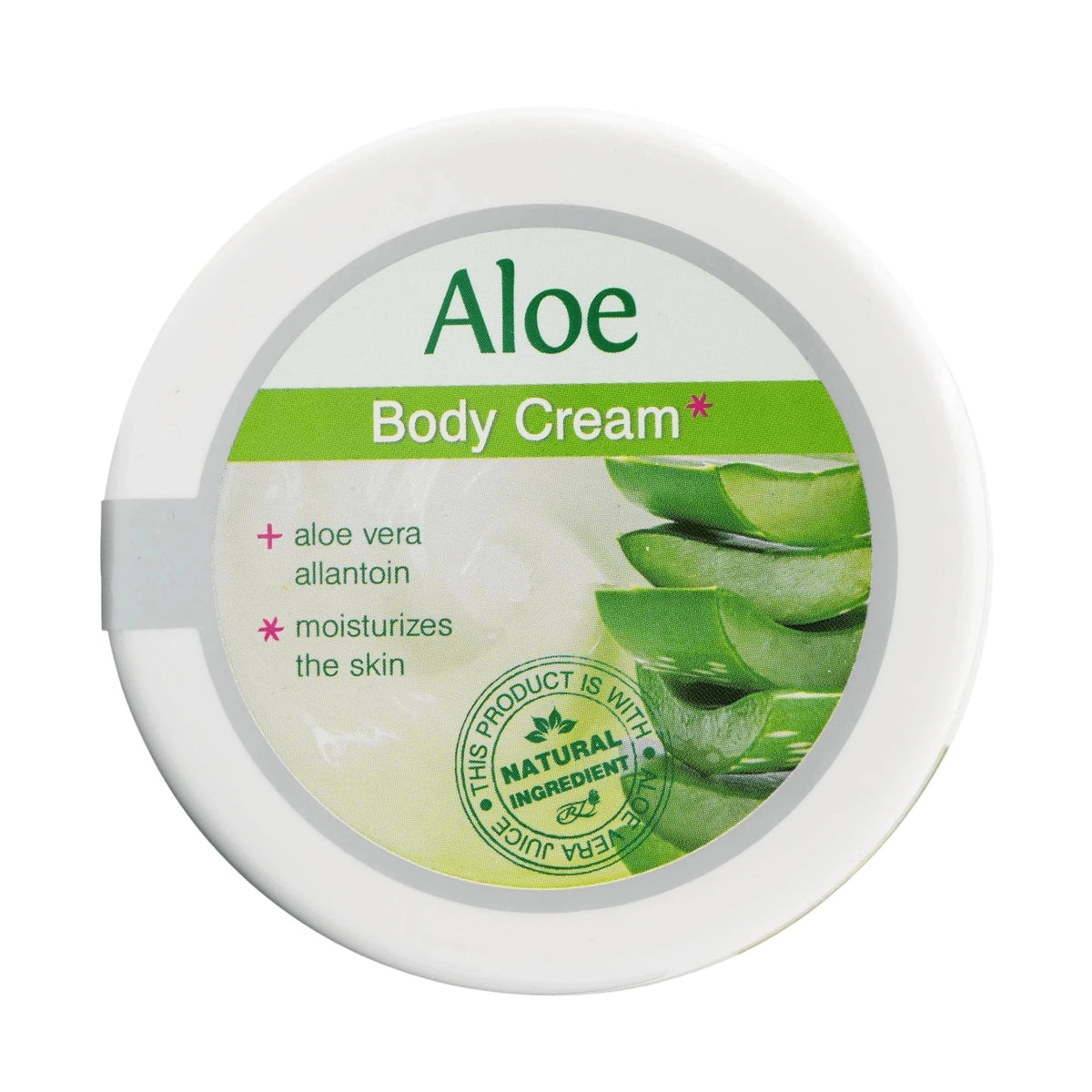 Regal Aloe Natuurlijke Bodycrème – deksel van bovenaf