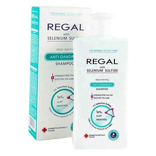 REGAL Regal Anti-roos Shampoo Selenium – Normaal en Vet Haar – 200ml | MISTER33.COM