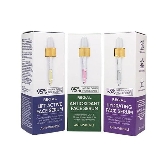 REGAL Regal Face Serum Voordeelverpakking – Anti Age Serum Set – 3 x 30ml | MISTER33.COM
