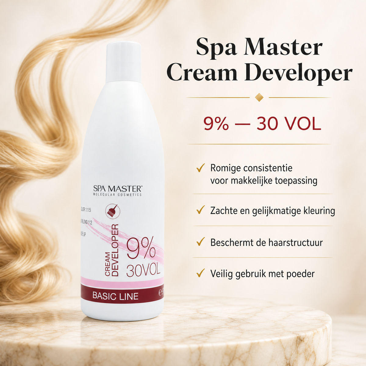 Spa Master Cream Developer 9% 30VOL Décoloration – 930ml