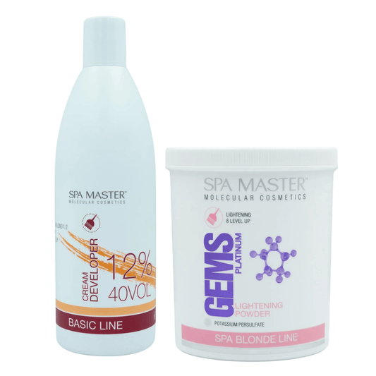 SPA MASTER Blondeerset Cream Developer 12% 40VOL + Platinum Blondeerpoeder | MISTER33.COM