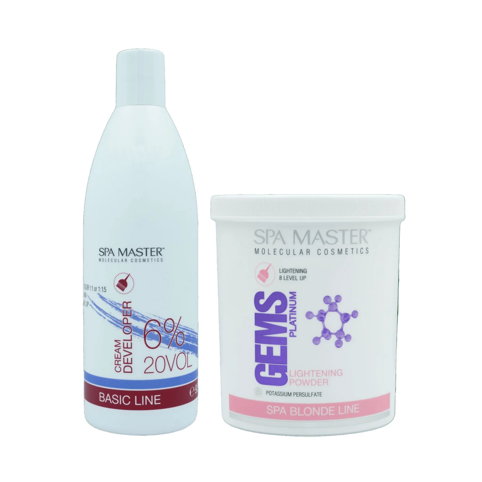 SPA MASTER Blondeerset Cream Developer 6% 20VOL + Platinum Blondeerpoeder | MISTER33.COM