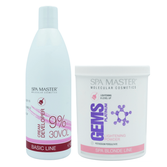 SPA MASTER Blondeerset Cream Developer 9% 30VOL + Platinum Blondeerpoeder | MISTER33.COM