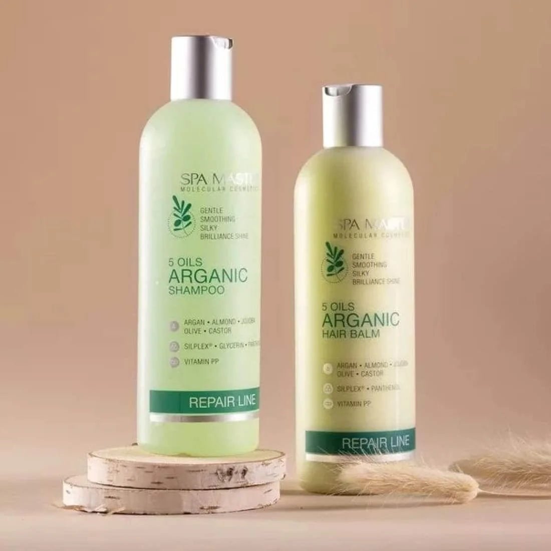 Spa Master Argan Haarbalsem voor Droog en Beschadigd Haar – samen met Argan Shampoo