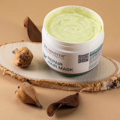 Spa Master Argan Haarmasker voor Droog en Beschadigd Haar – open pot, textuur