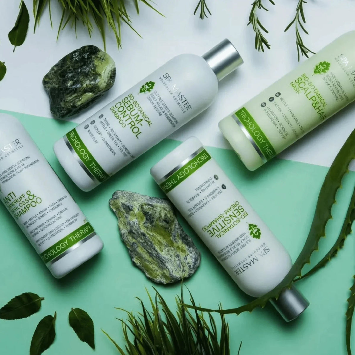 Spa Master Bio-botanische shampoo voor Gevoelige Hoofdhuid – sfeerfoto