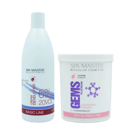 SPA MASTER Spa Master Blondeerset Developer 6% + Blondeerpoeder – 1430gr | MISTER33.COM