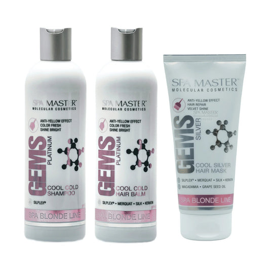 SPA MASTER Spa Master No Yellow Set – Shampoo, Balsem, Masker – 860ml | MISTER33.COM
