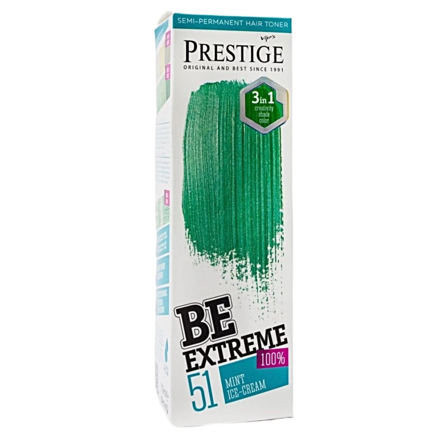 BeExtreme Semi-Permanente Haarkleuring Mint Ice-Cream // 100ml - MISTER33.COM