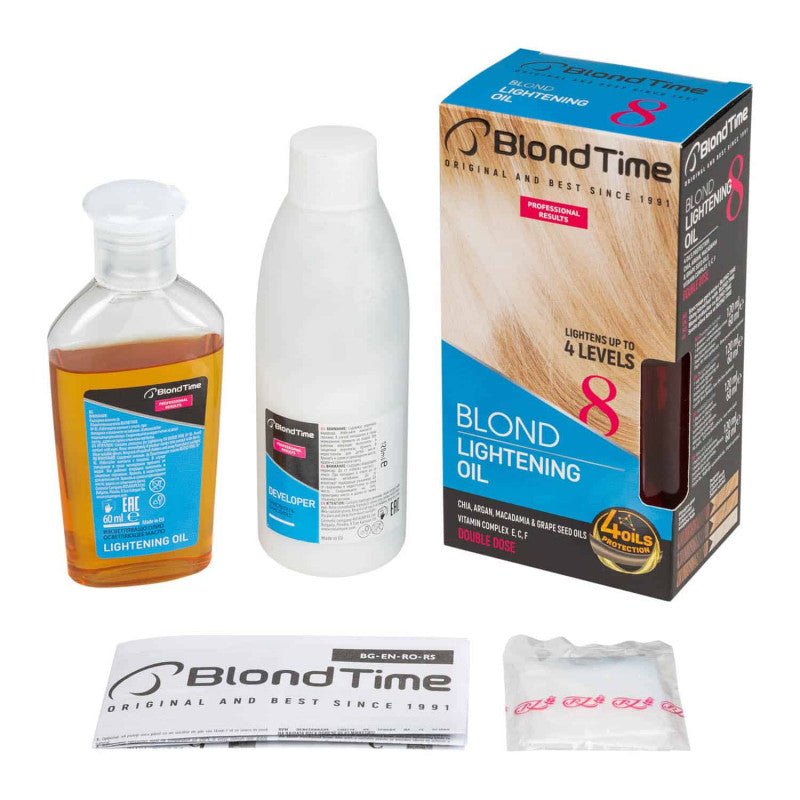 Blond Time Bleekolie - 4 Tinten Lichter Blonderen - met Vitamine E, C en F // 180ml - MISTER33.COM