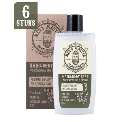 Hair & Body Soap Voordeelverpakking - 6 stuks // 1560ml - MISTER33.COM