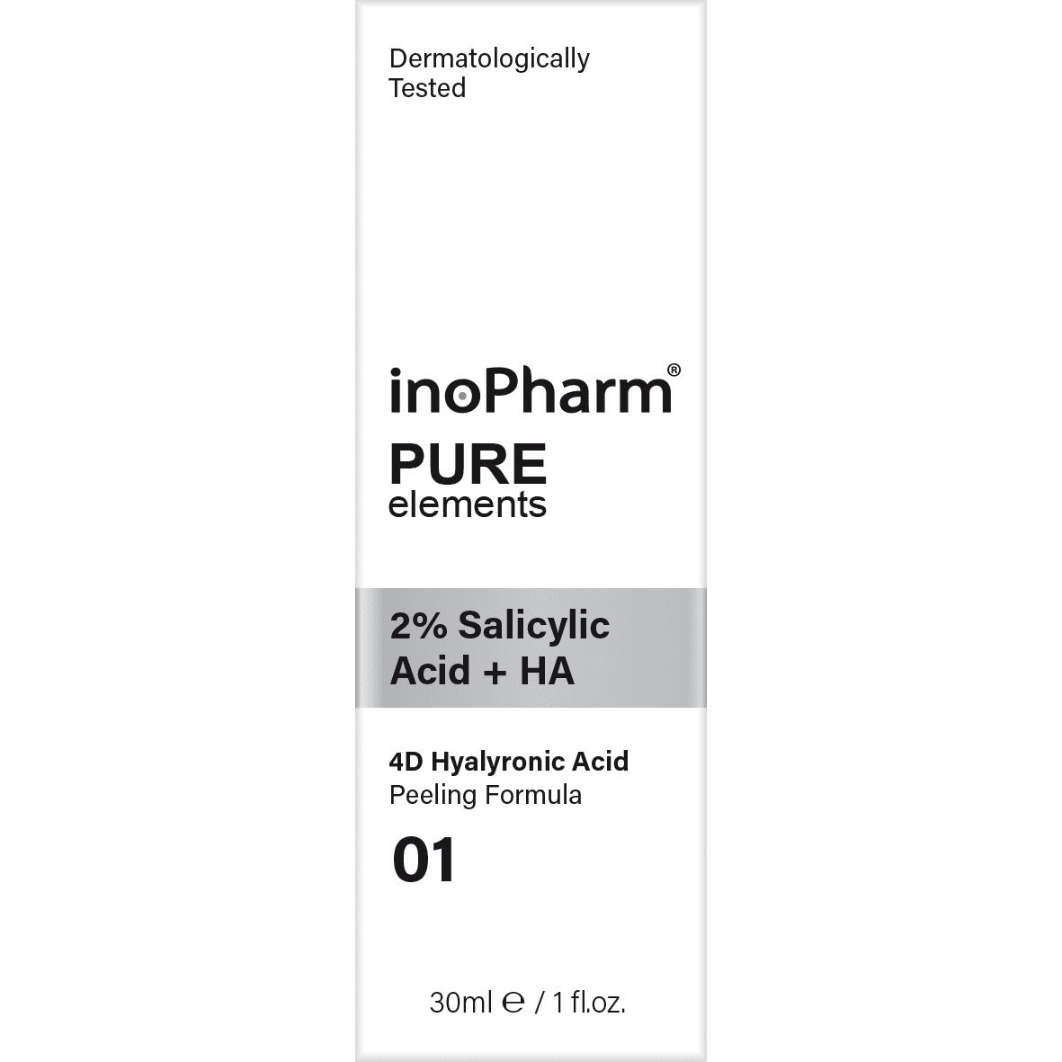 InoPharm Pure Elements 01 - Gezichtspeeling met 2% salicylzuur en HA // 30ml - MISTER33.COM