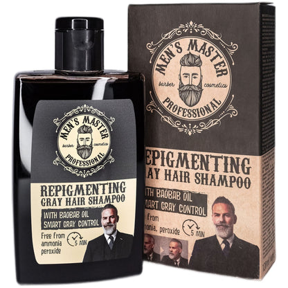 Men's Master Repigmenting Gray Hair Shampoo // 120ML - MISTER33.COM