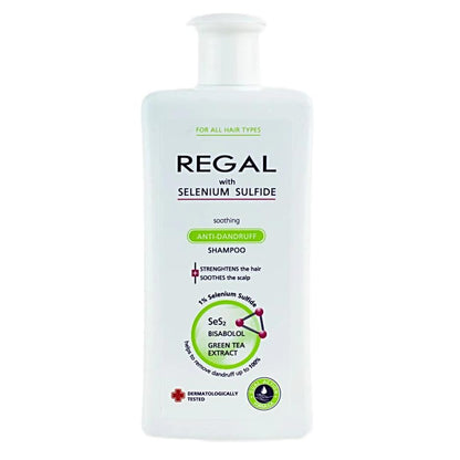 REGAL Kalmerende Anti-roos Shampoo voor Elk Haartype // 200ml - MISTER33.COM